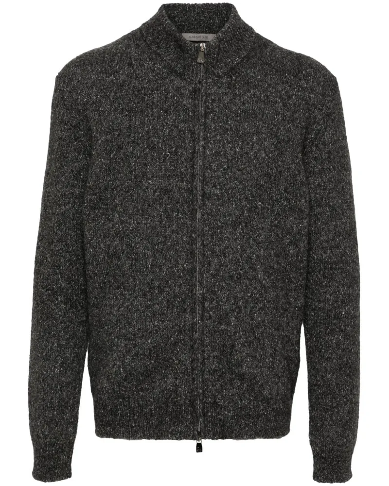 Corneliani Melierter Cardigan Grau