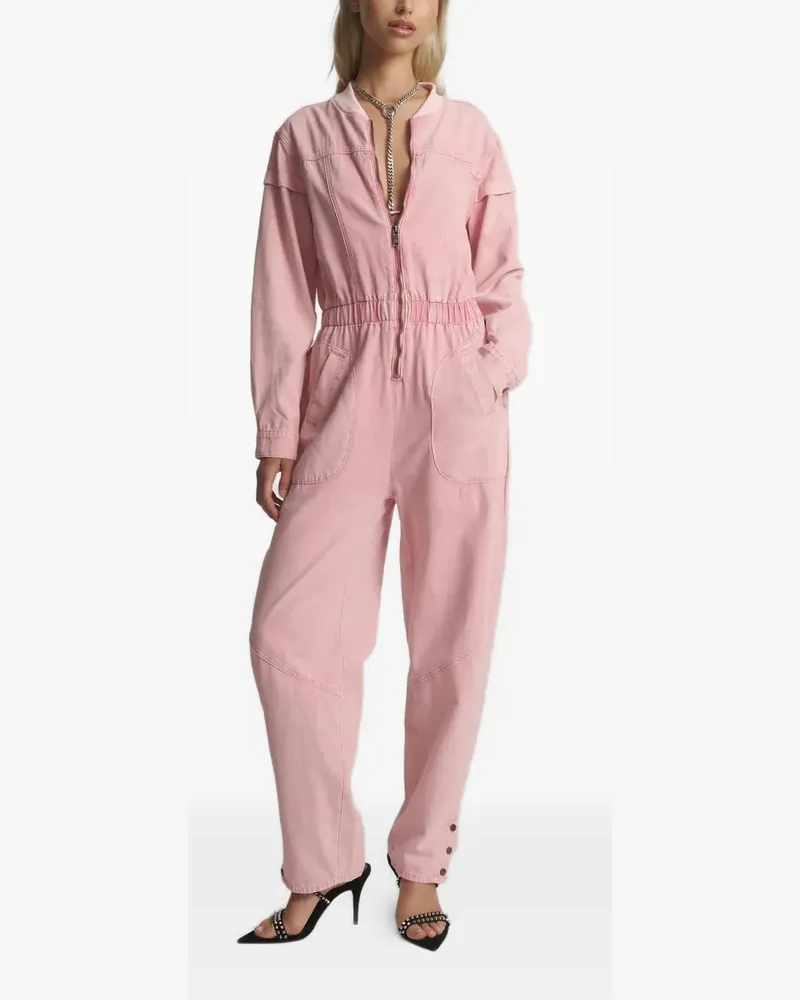 One Teaspoon Cindy zip-up jumpsuit - Rosa Rosa