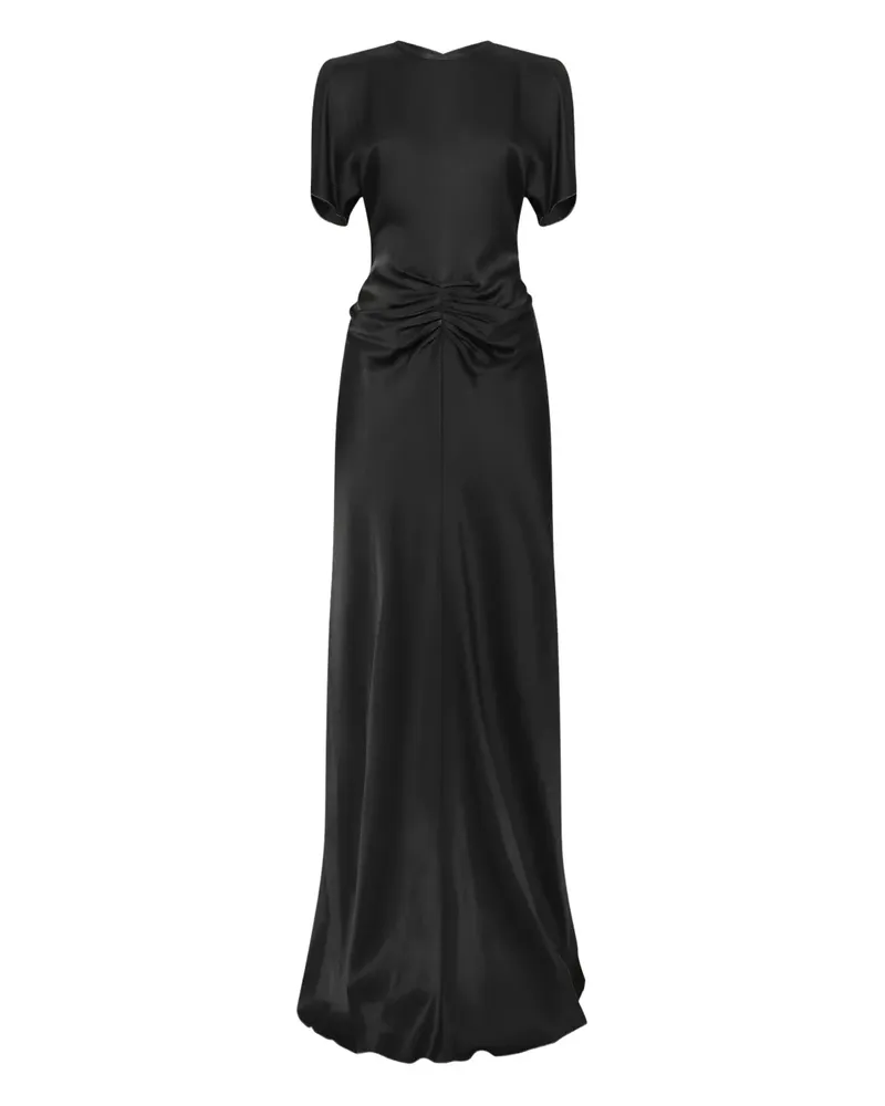 Victoria Beckham ruched maxi dress - Schwarz Schwarz