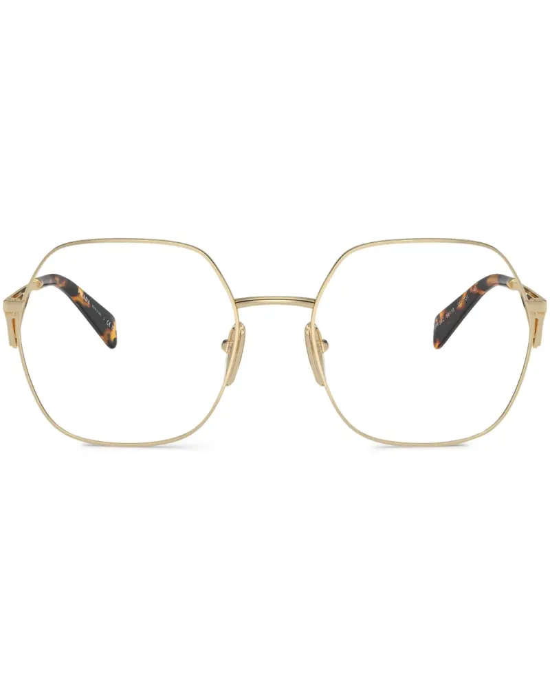 Prada Brille mit rundem Gestell - Gold Gold