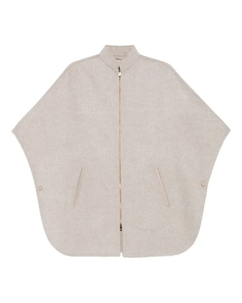 AGNONA Cape mit Reißverschluss - Nude Nude