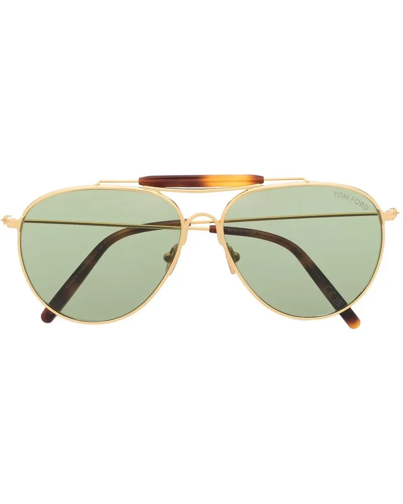 Tom Ford Getönte Pilotenbrille - Gold Gold
