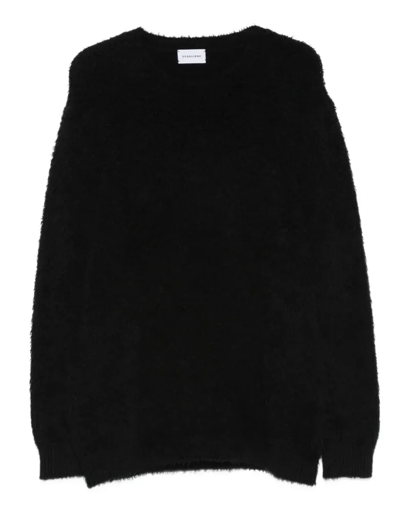 Scaglione Pullover aus Bouclé-Strick - Schwarz Schwarz