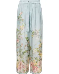 Zimmermann Waverly Palazzohose mit hohem Bund Blau