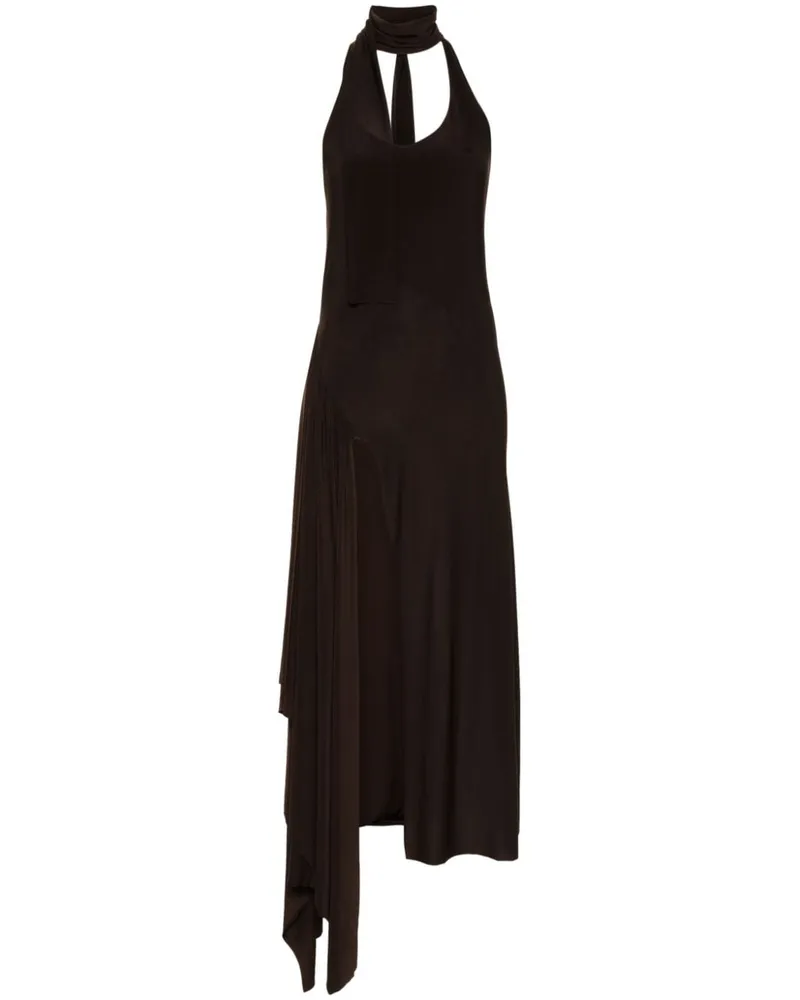 SIEDRES Ceyl Kleid mit Neckholder-Ausschnitt Braun
