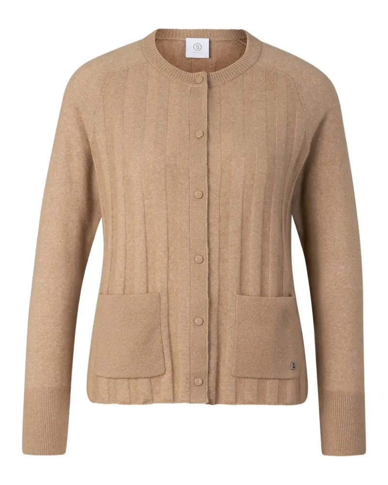Bogner Tanja Cardigan aus geripptem Strick - Braun Braun