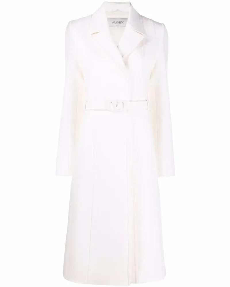 Valentino Garavani Trenchcoat mit VLOGO - Weiß Weiß