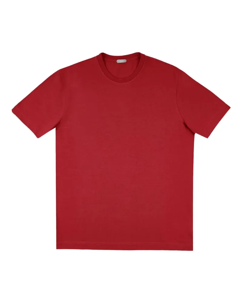 Zanone T-Shirt mit Rundhalsausschnitt - Rot Rot