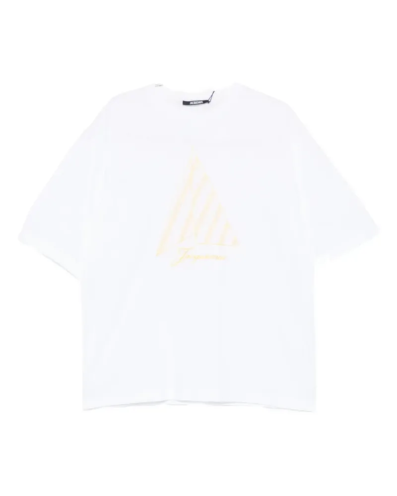 Jacquemus Voilier embroidered-logo T-shirt - Braun Braun