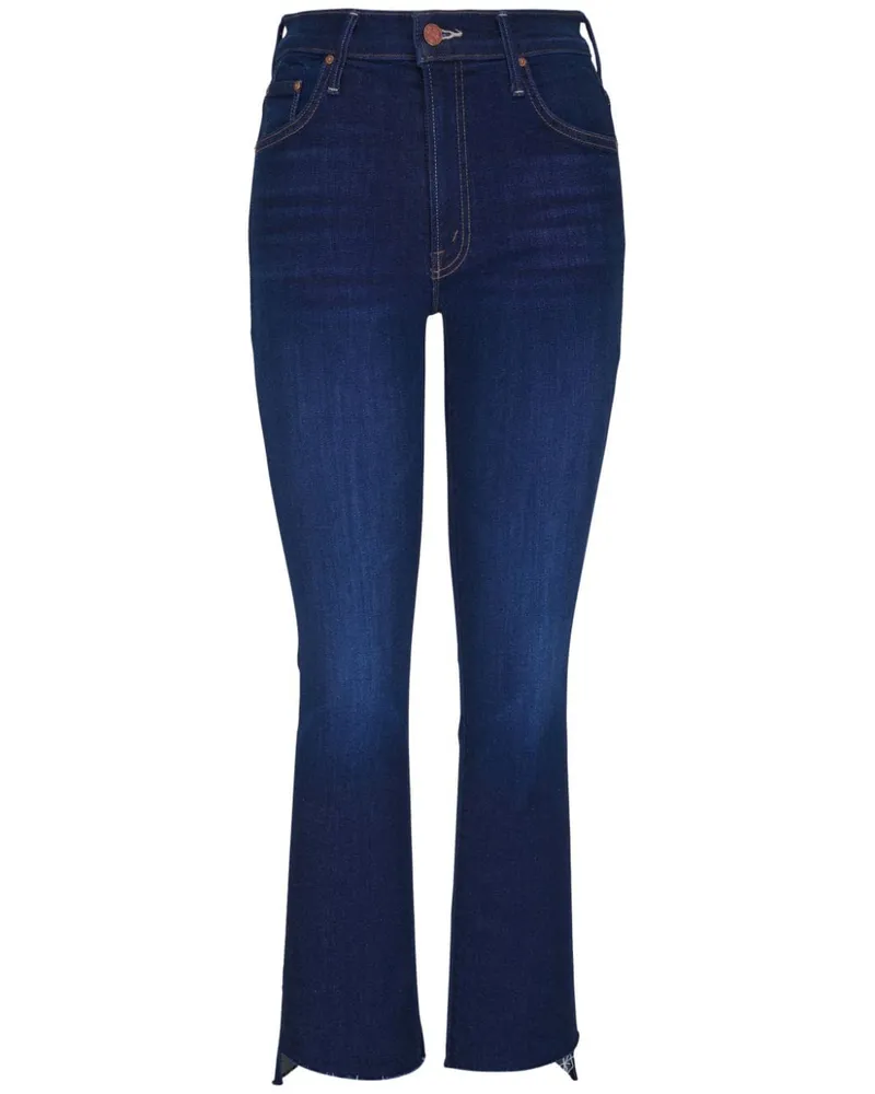 Mother Jeans mit asymmetrischem Saum - Blau Blau