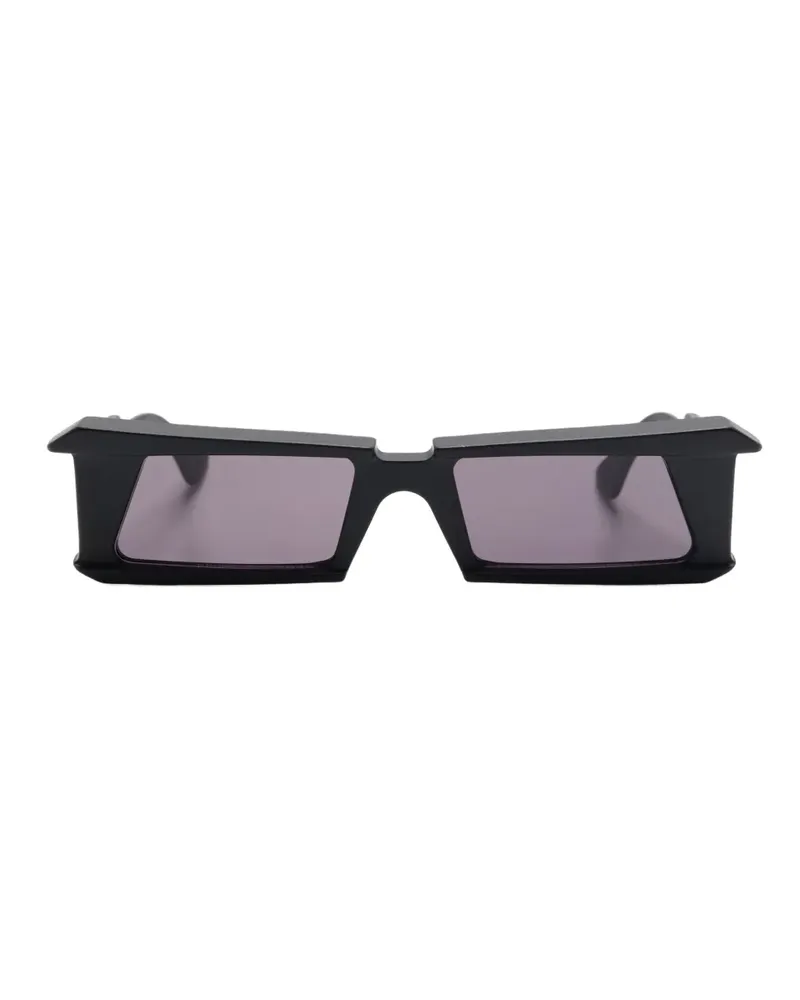 KUBORAUM Sonnenbrille mit geometrischem Gestell - Schwarz Schwarz