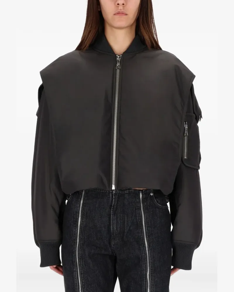 Jean Paul Gaultier zip-fastening bomber jacket - Grau Grau