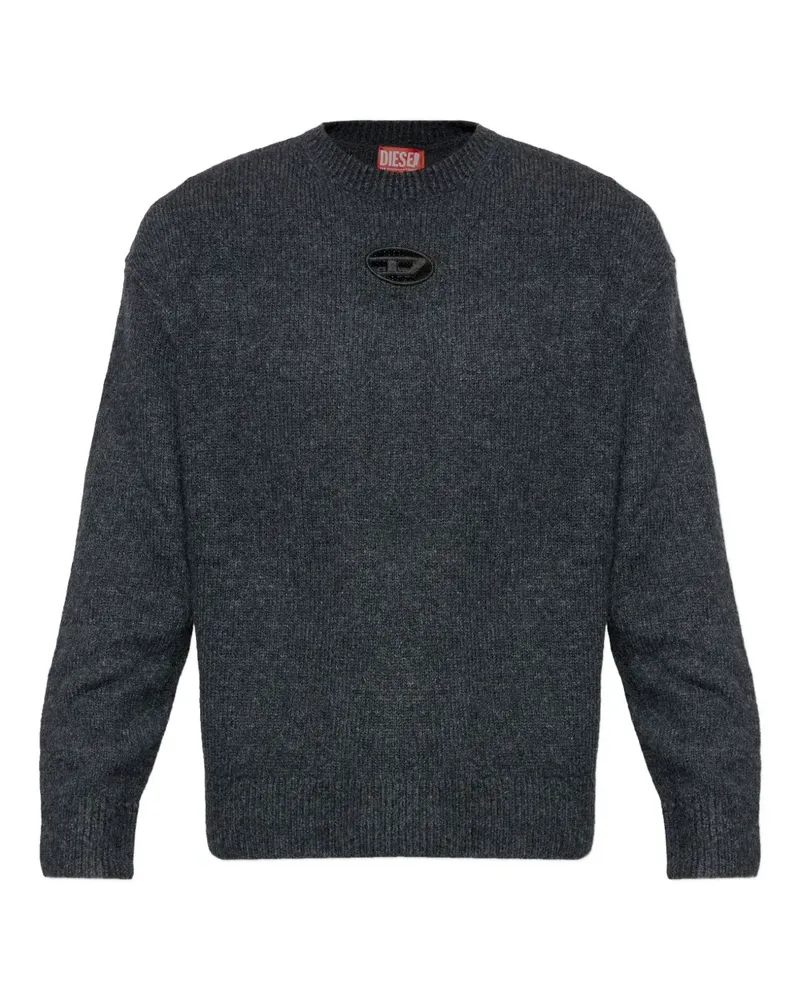 Diesel K-Areeso logo cut-out sweater - Grau Grau