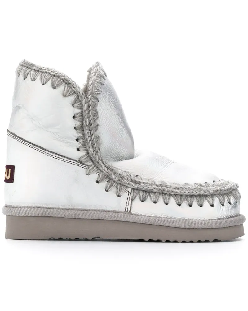 Mou Eskimo' Stiefel im Metallic-Look - Silber Silber