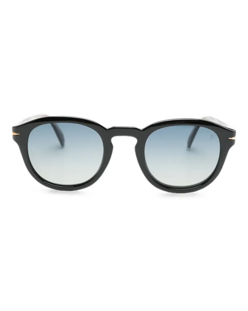 EYEWEAR by DAVID BECKHAM Clip-On-Brille mit rundem Gestell - Schwarz Schwarz