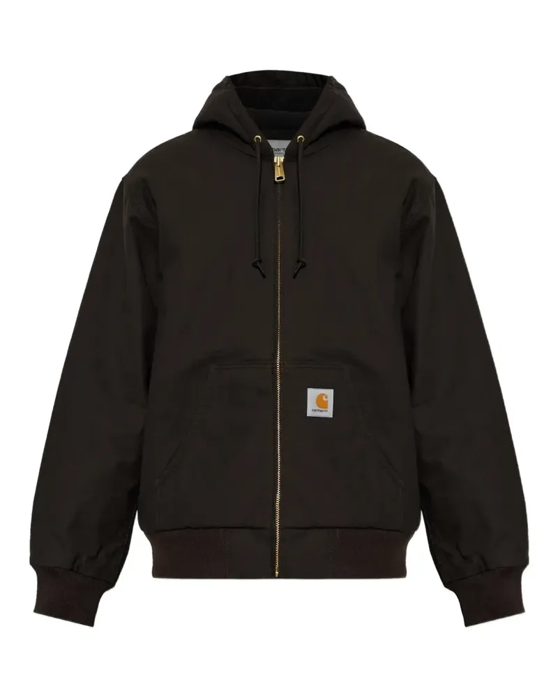 Carhartt WIP Hoodie mit Logo-Patch - Braun Braun