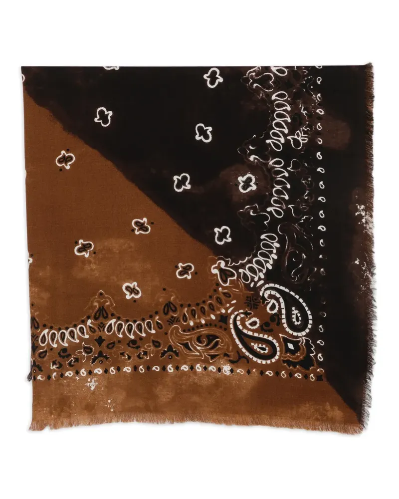 Destin Schal mit Paisley-Print - Braun Braun
