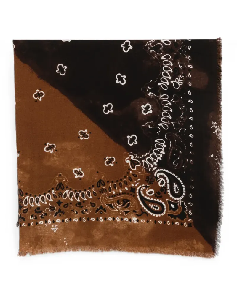 Destin paisley-print scarf - Braun Braun
