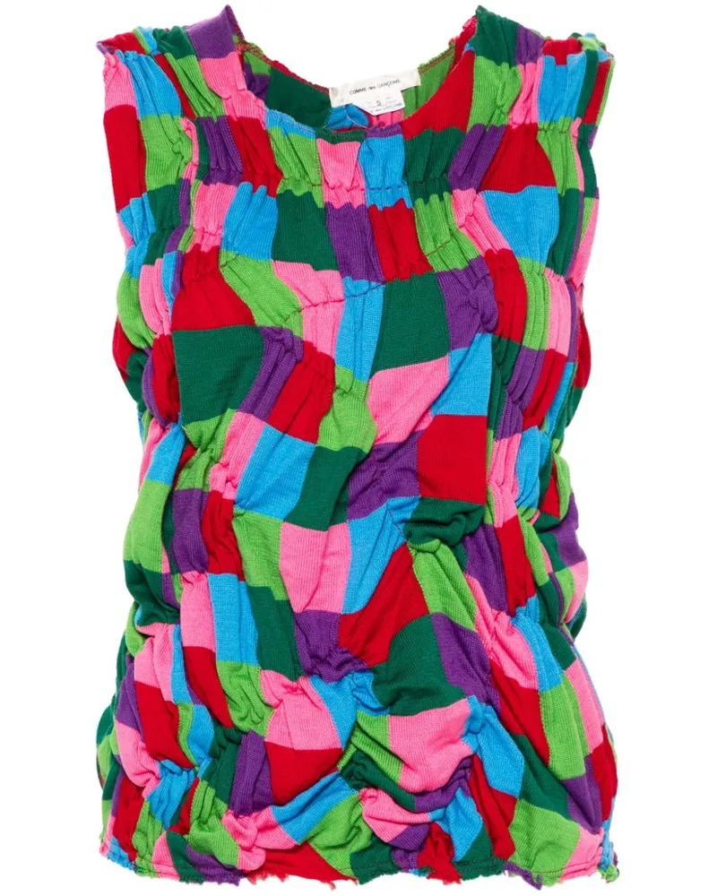 Comme des Garçons Strickoberteil mit Raffung - Grün Grün