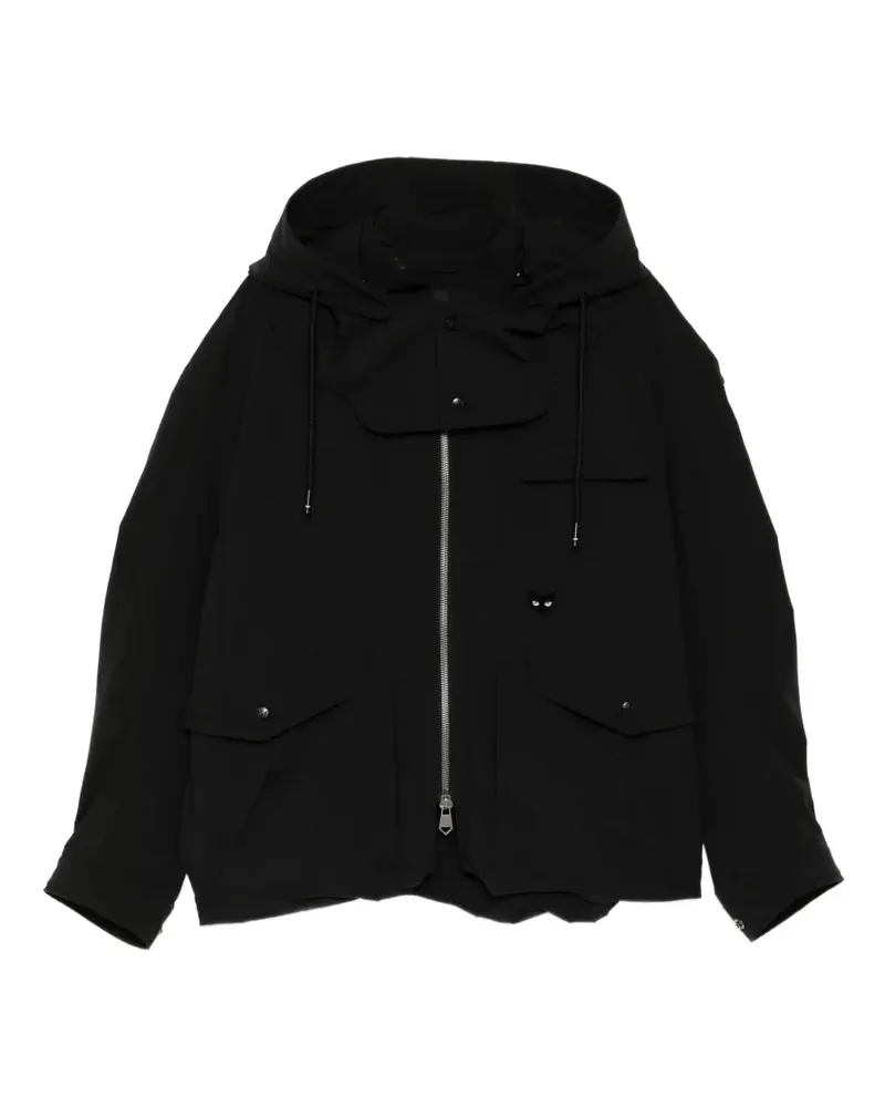 SONGZIO Jacke mit Panther-Stickerei - Schwarz Schwarz