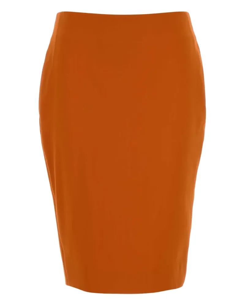 Saint Laurent Mittellanger Bleistiftrock - Orange Orange