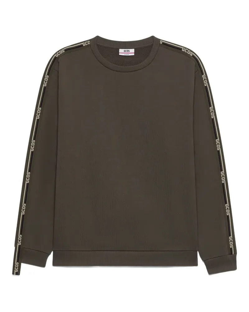 GCDS Sweatshirt mit Logo - Grün Grün