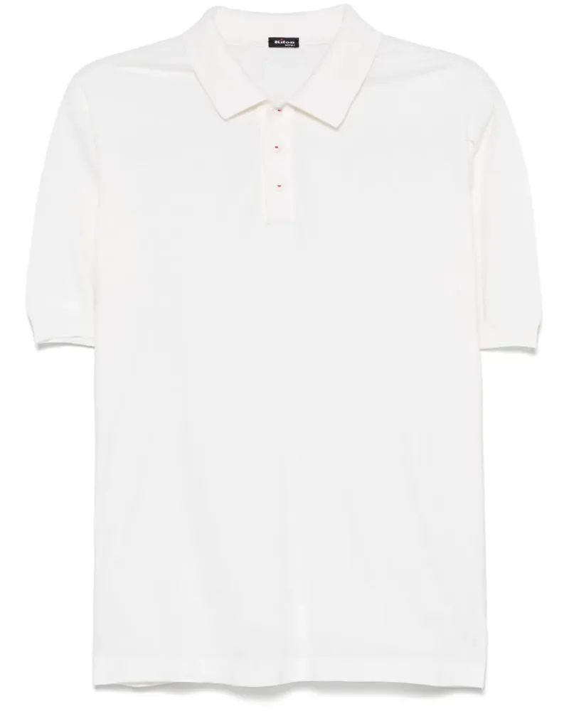 Kiton Fein gestricktes Poloshirt - Nude Nude