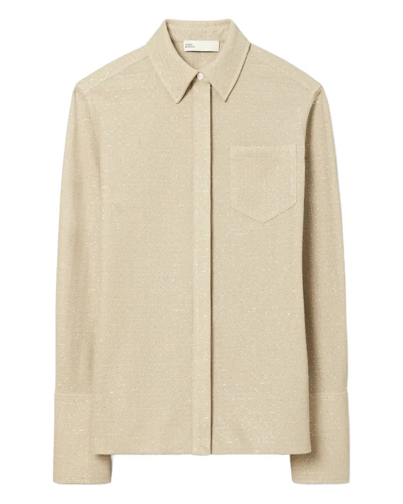 Tory Burch lurex top - Nude Nude