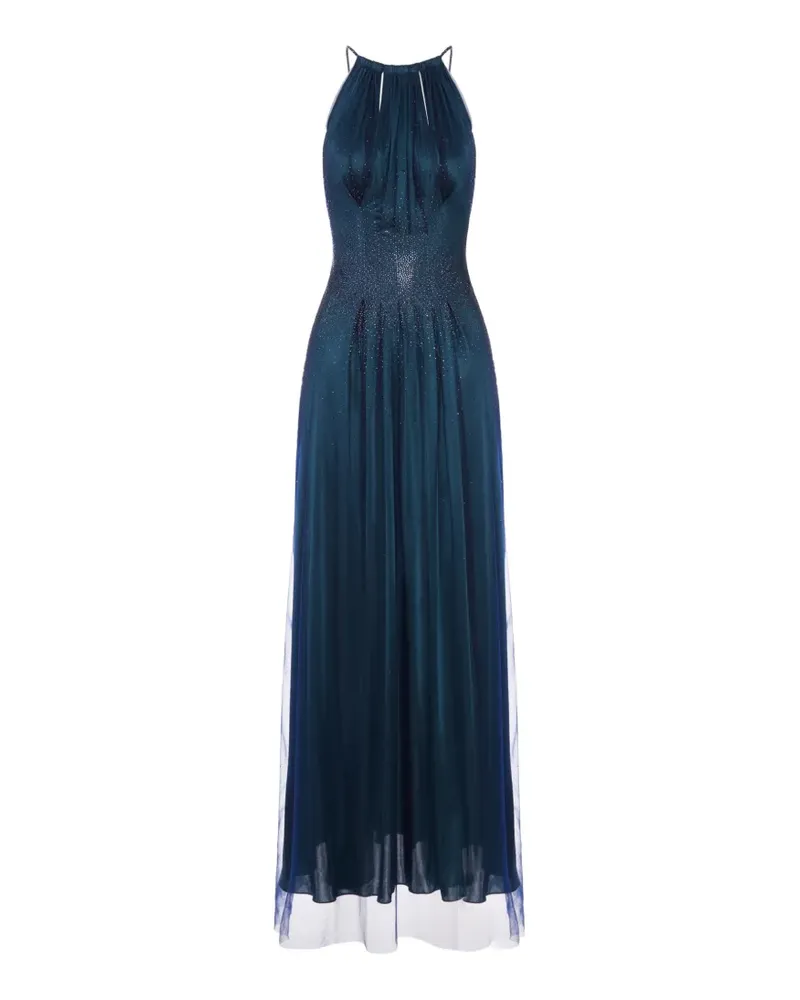 Giorgio Armani rhinestone-embellished maxi dress - Blau Blau