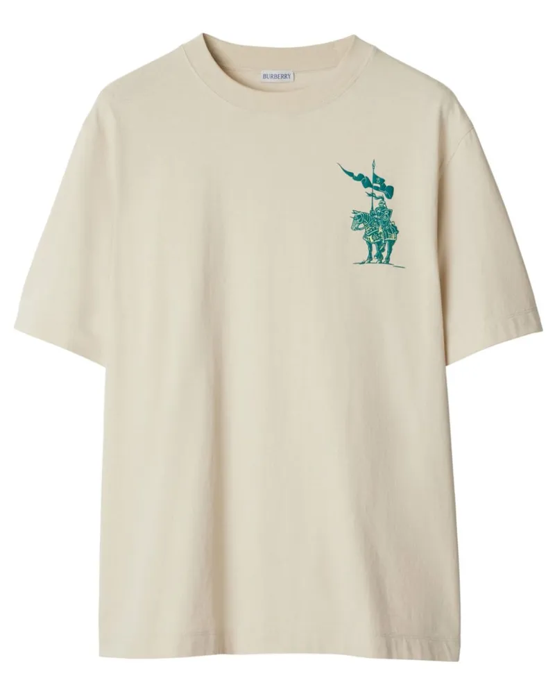 Burberry EKD T-Shirt aus Baumwolle - Nude Nude