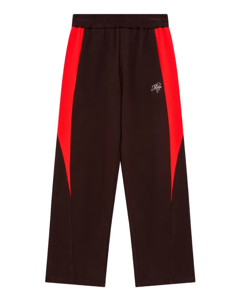 MSGM Jogginghose mit Kontrasteinsätzen - Braun Braun