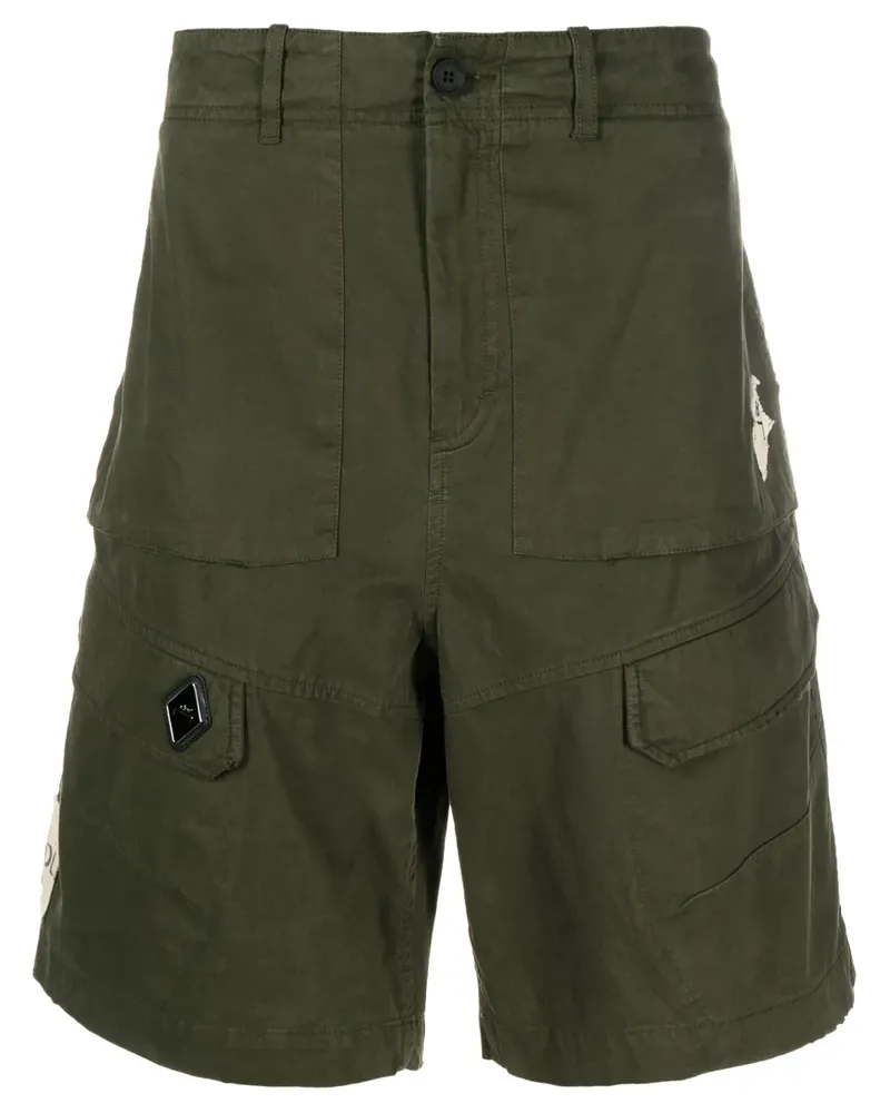 ACW* Cargo-Shorts mit Logo-Patch - Grün Grün
