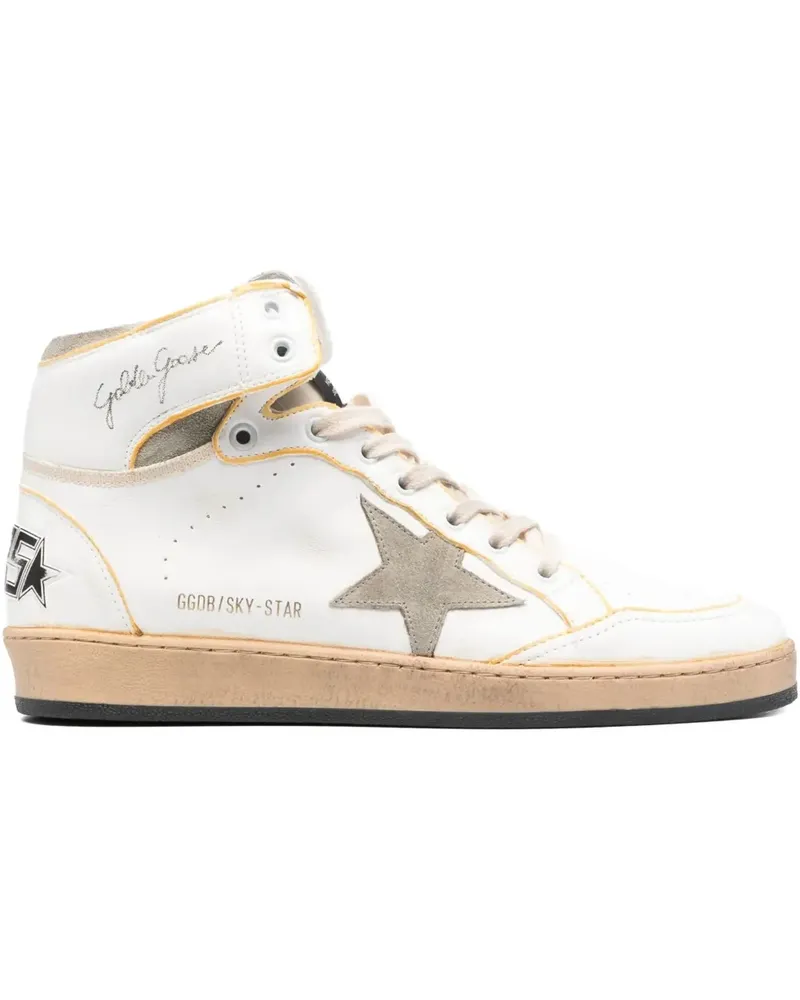 Golden Goose Sky-Star High-Top-Sneakers - Weiß Weiß