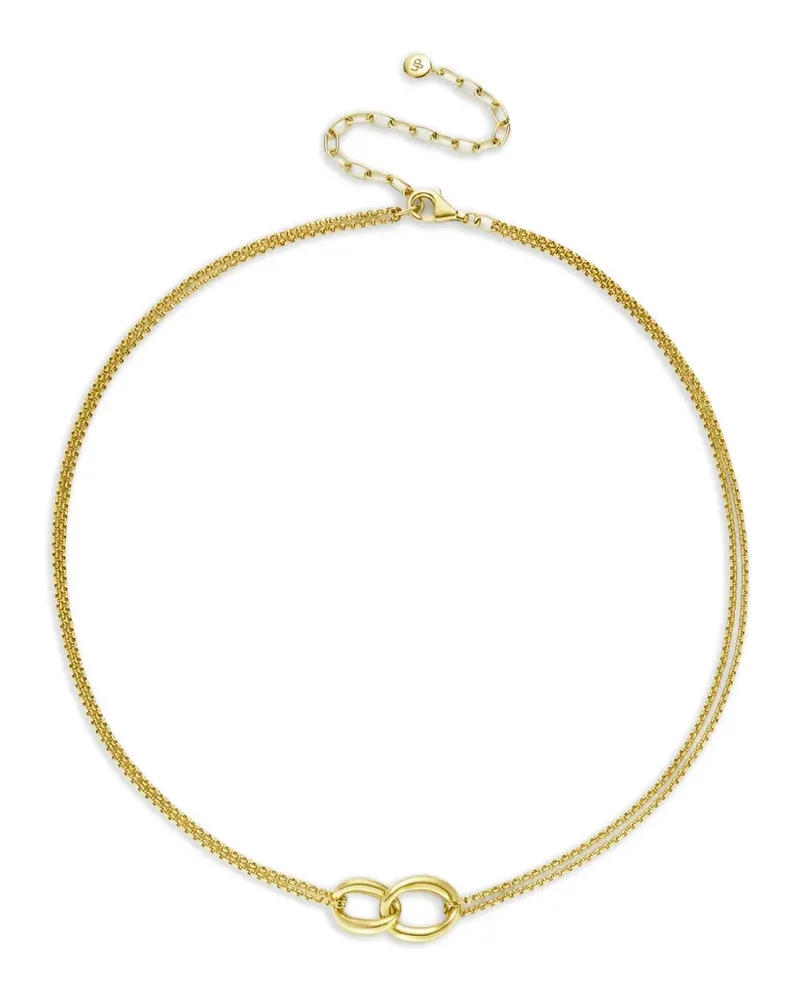 Dinny Hall Wave Halskette - Gold Gold