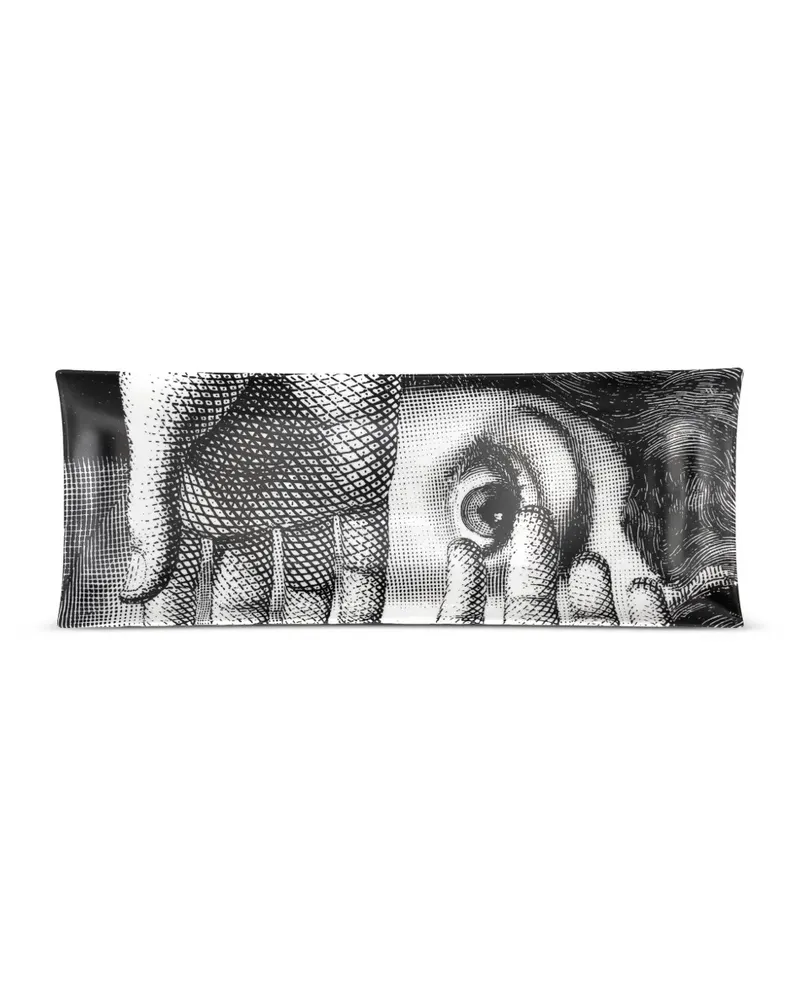 Fornasetti Tema e Variazioni n.154 tray - Schwarz Schwarz