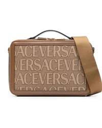 Versace Kuriertasche mit  Allover-Print Braun