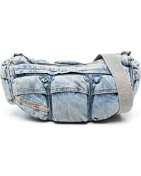 Diesel Re-Edition Travel 3000 Jeans-Schultertasche Blau