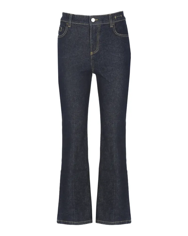 MARELLA MlsFcrop cropped flared jeans - Blau Blau
