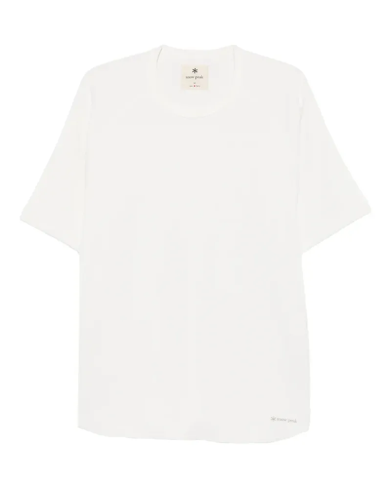 Snow Peak waffle-knit raglan-sleeve T-shirt - Weiß Weiß