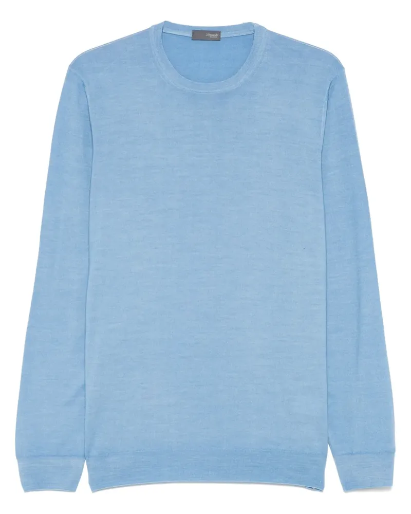 Drumohr  Pullover mit rundem Ausschnitt - Blau Blau