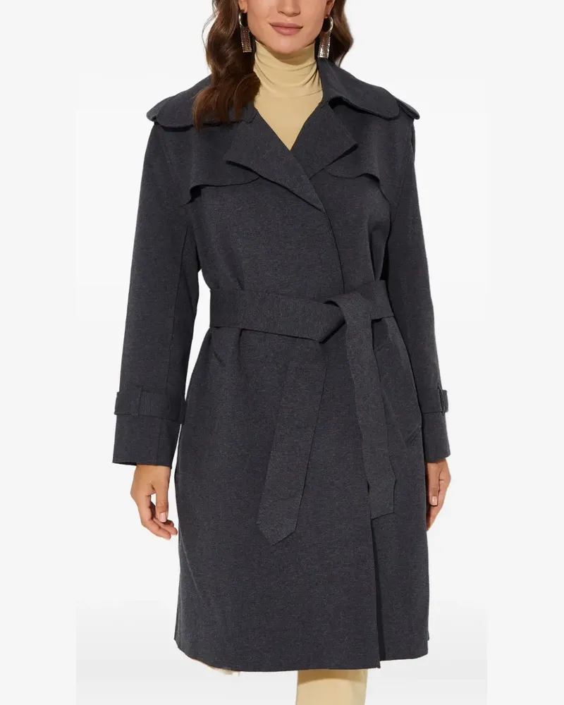 Norma Kamali belted trench coat - Grau Grau