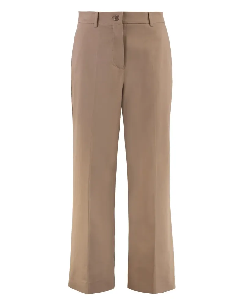 Max Mara Gerade Hose - Braun Braun