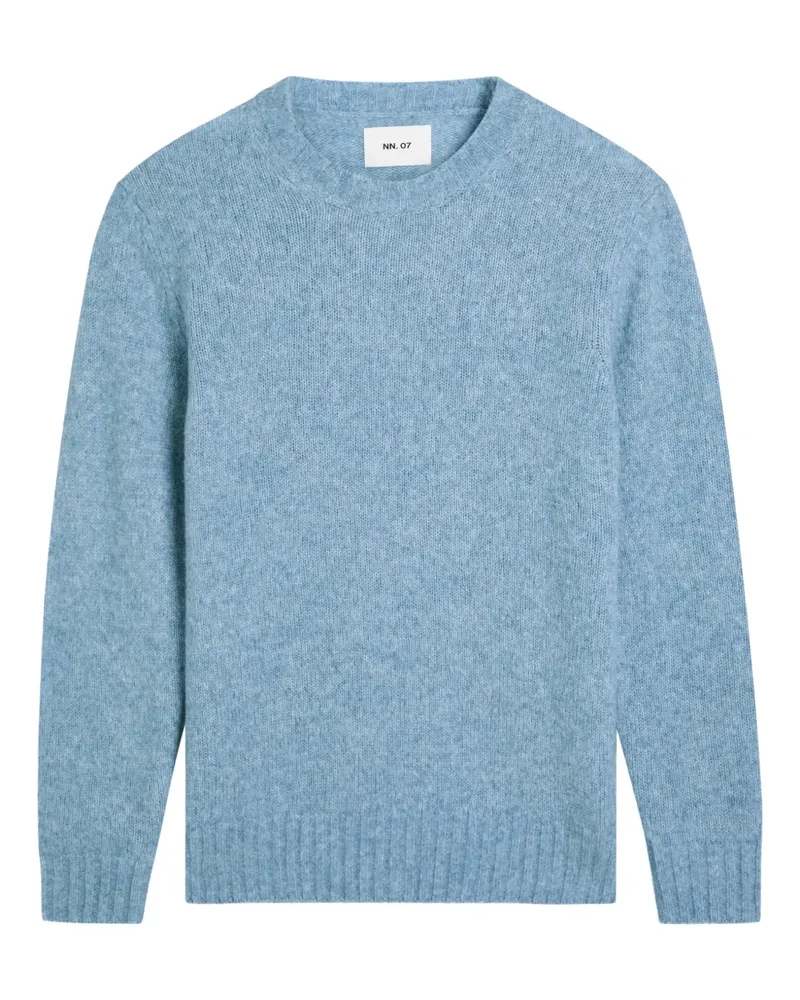 NN 07 Gerippter Pullover - Blau Blau