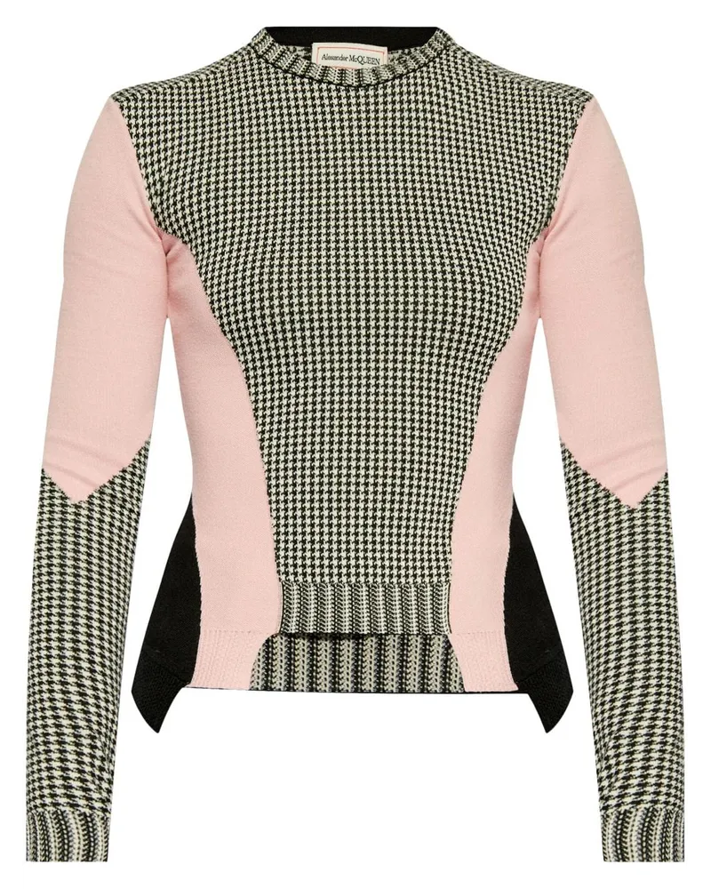 Alexander McQueen Karierter Pullover - Schwarz Schwarz