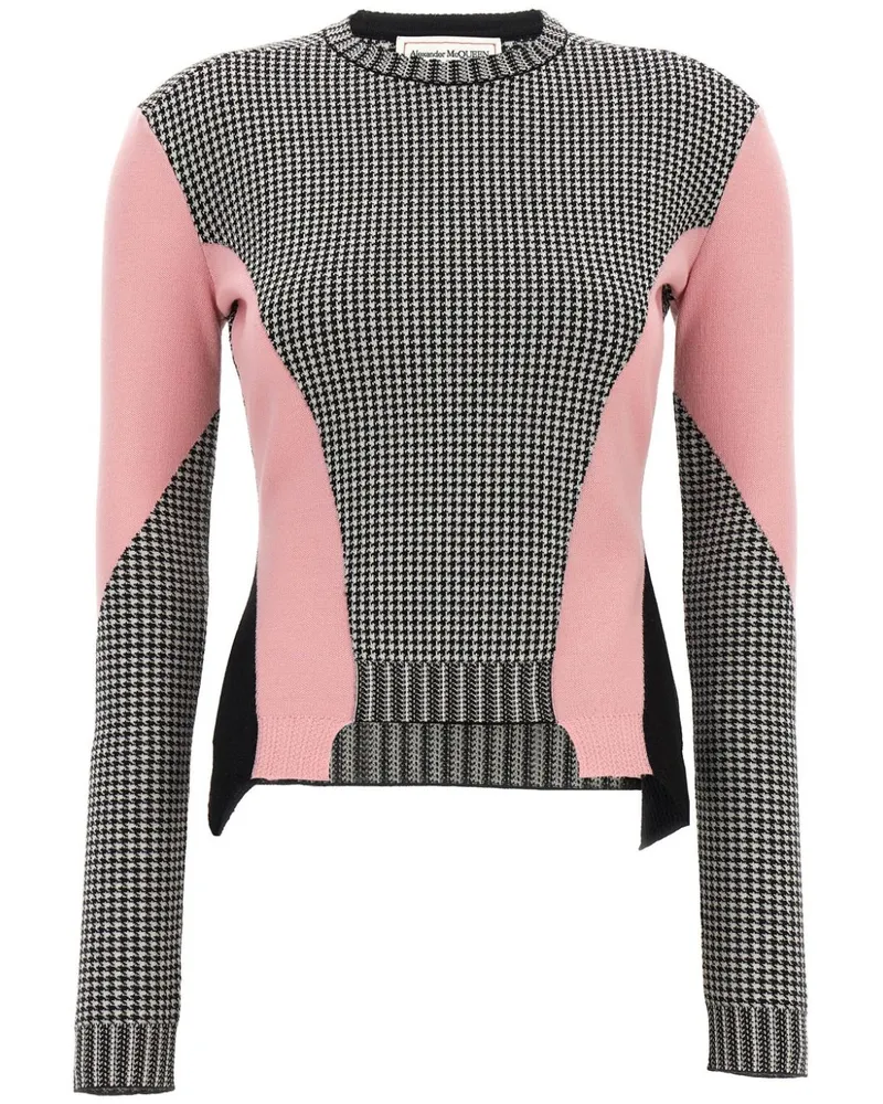 Alexander McQueen Karierter Pullover - Schwarz Schwarz