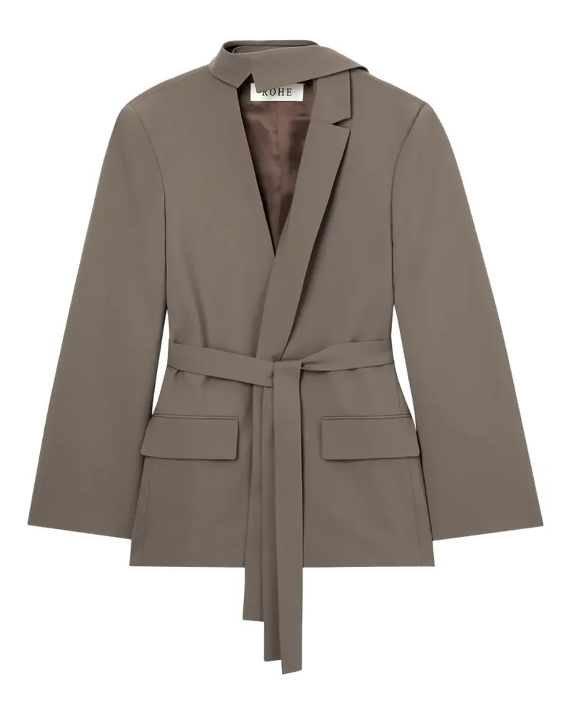 Róhe Deconstructed-Blazer mit Gürtel - Braun Braun