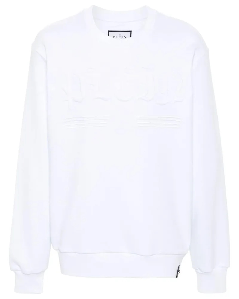 Philipp Plein Gothic Plein Sweatshirt Weiß