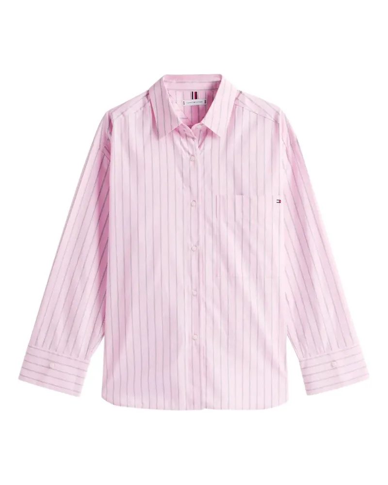 Tommy Hilfiger striped pocket shirt - Rosa Rosa