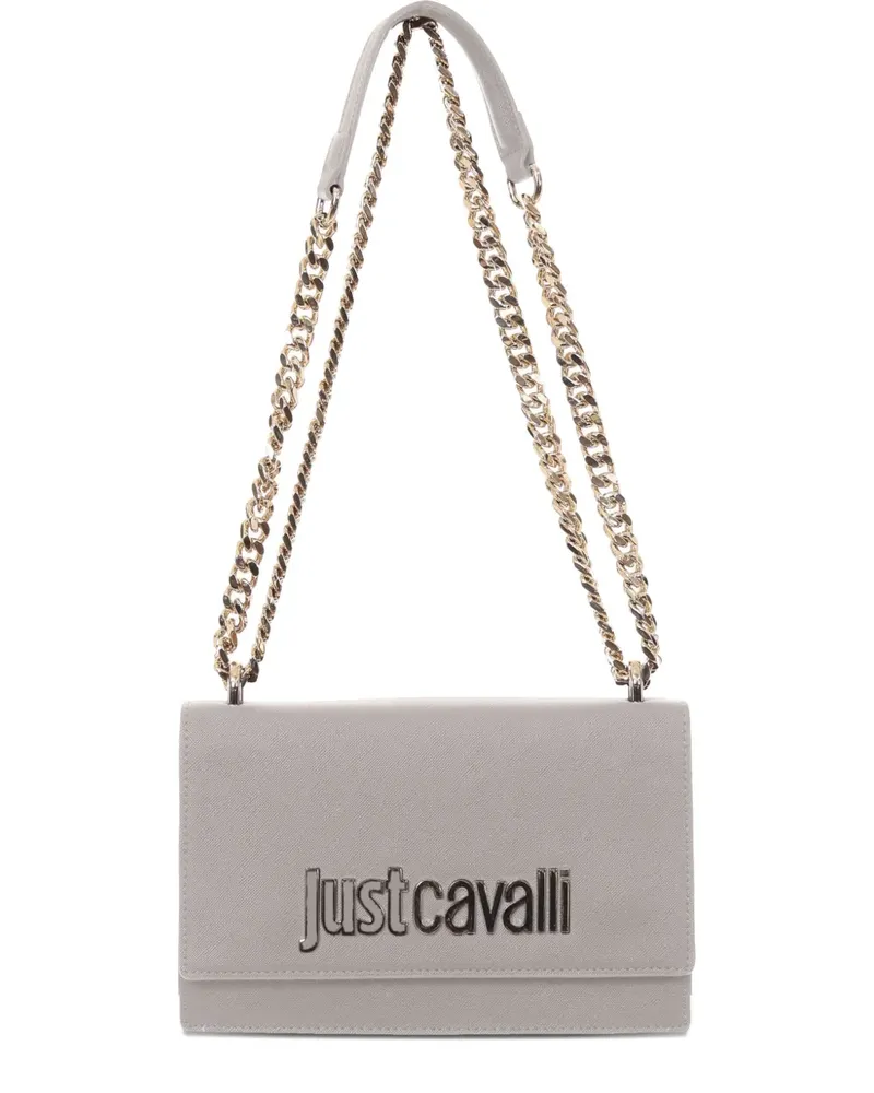 Just Cavalli Umhängetasche mit Logo-Schild - Grau Grau