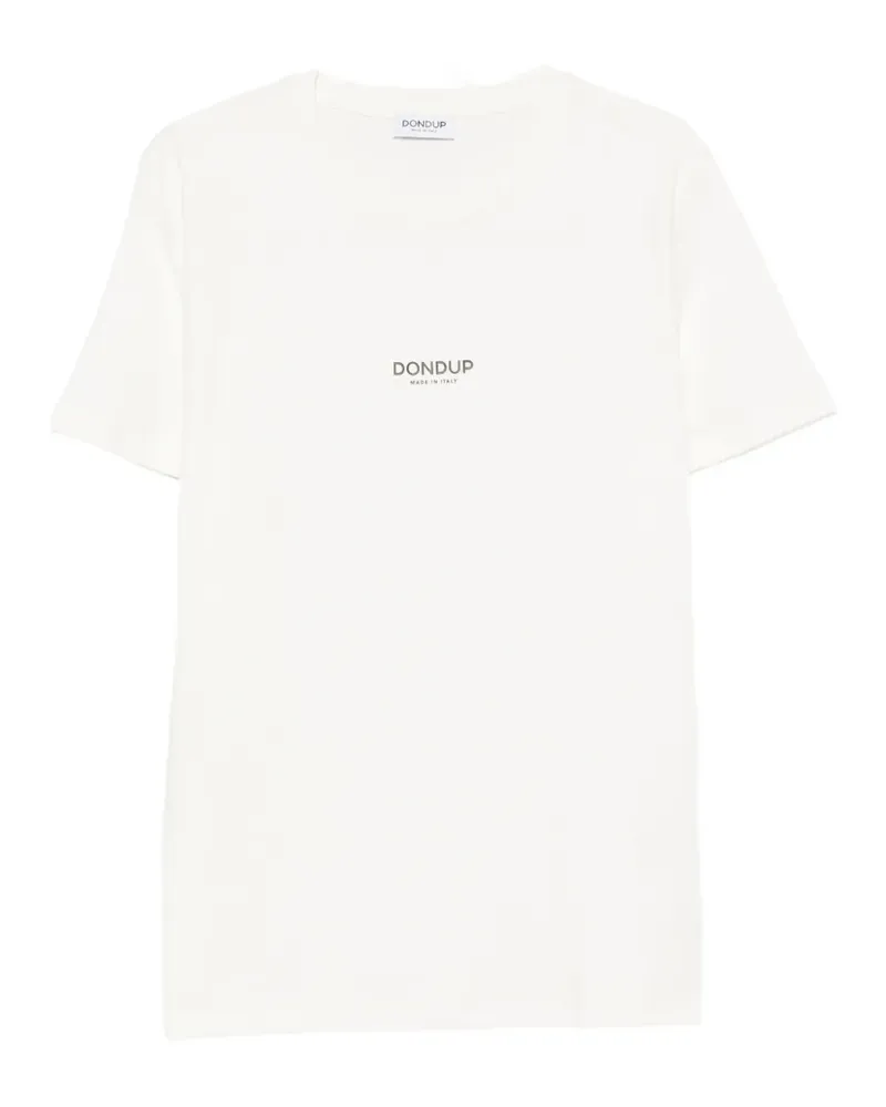 Dondup T-Shirt mit Logo-Print - Weiß Weiß